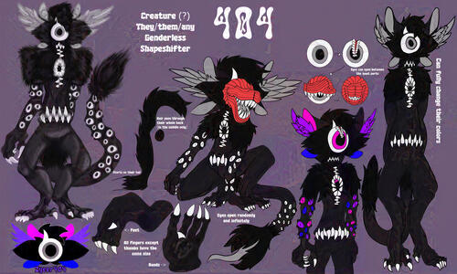 Ref sheet + render (1 render full body + 2 full bodies + 1 half body + custom info)